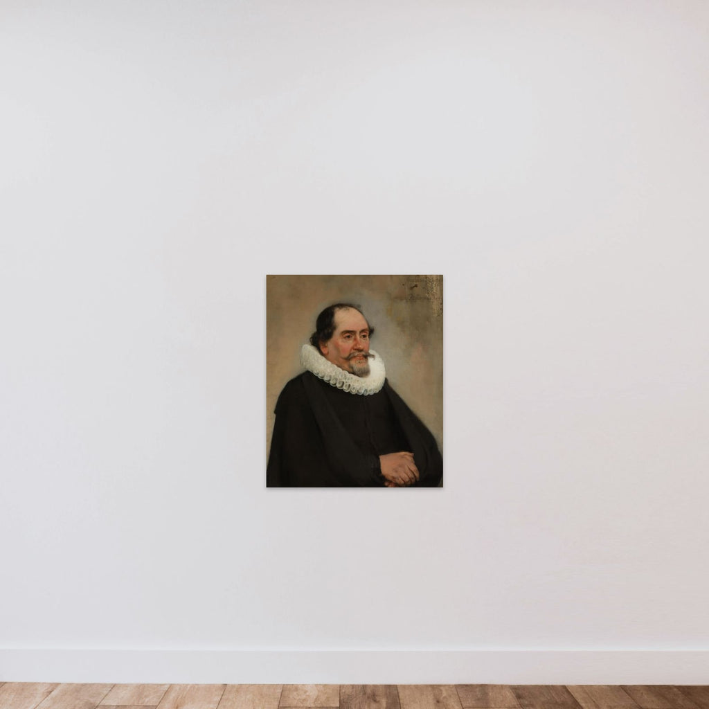 Abraham de Potter (1592-1650). Amsterdam Silk Merchant unframed — shown to scale