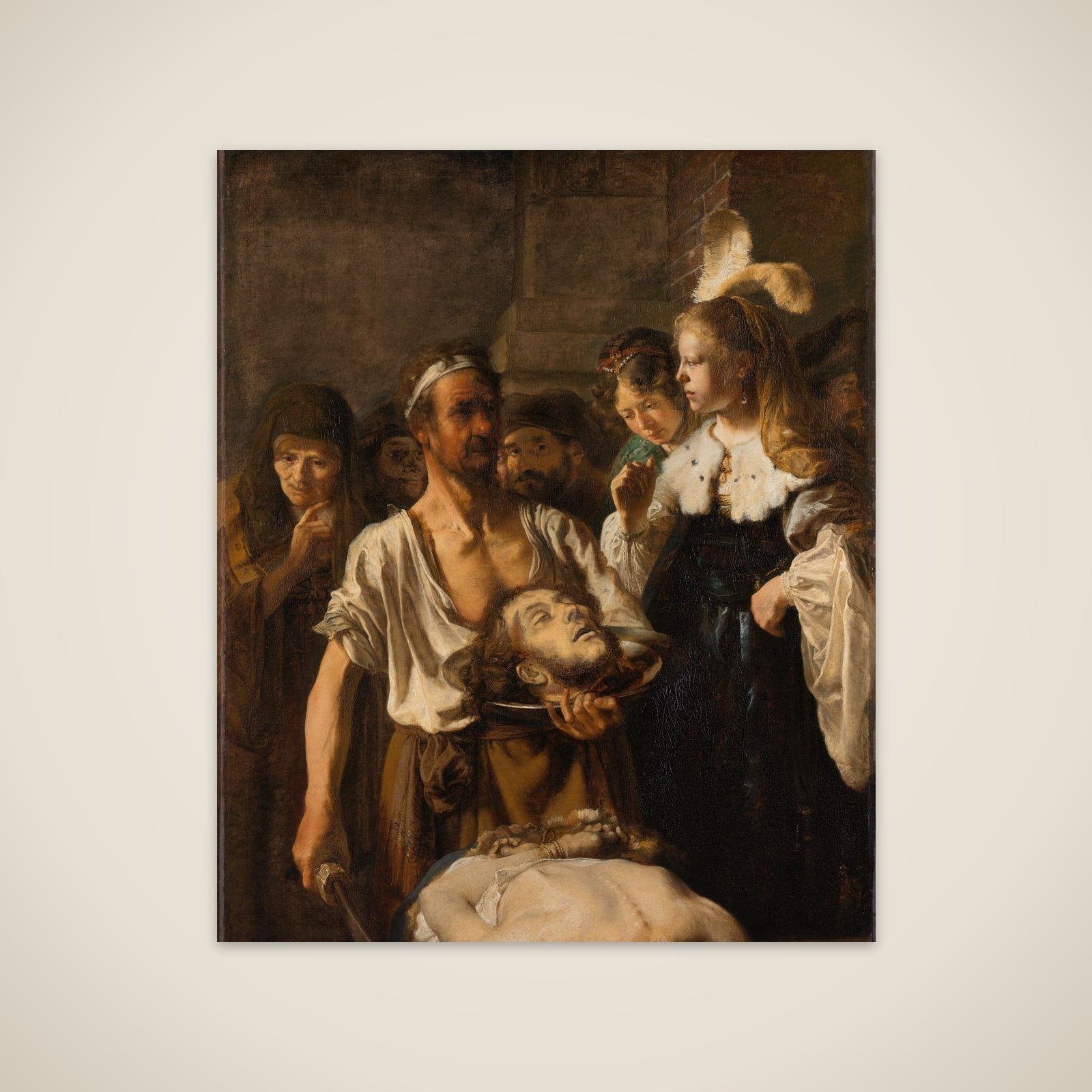 The Beheading of John the Baptist unframed print