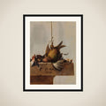 Still Life with Birds framed
