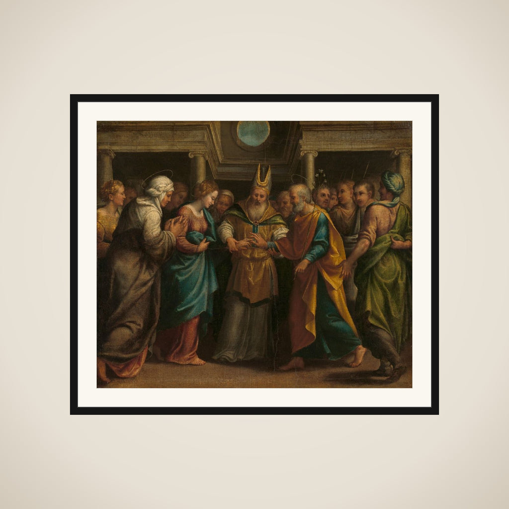 Marriage of Mary and Joseph framed