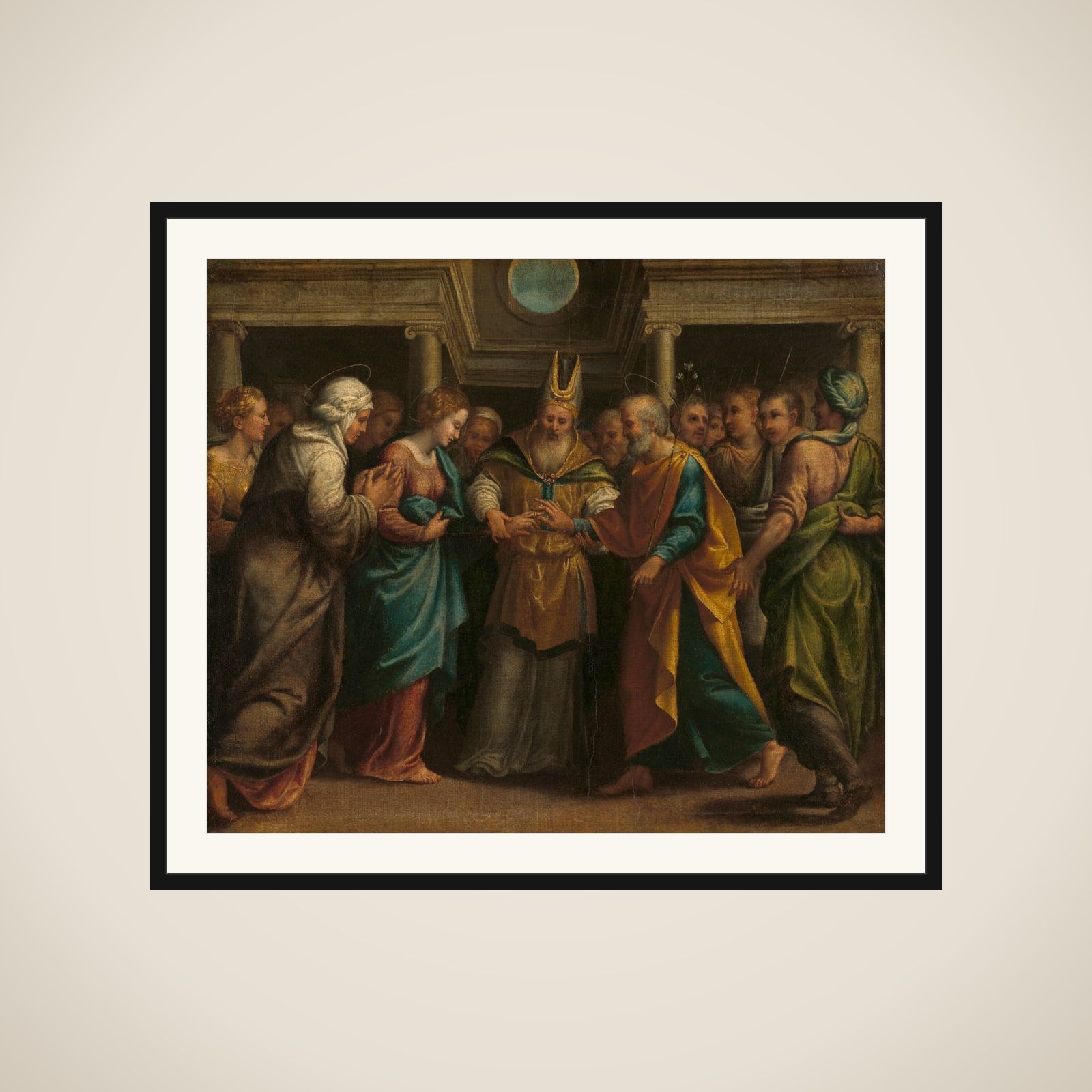 Marriage of Mary and Joseph framed