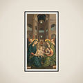 The Madonna and Child with St Anne framed