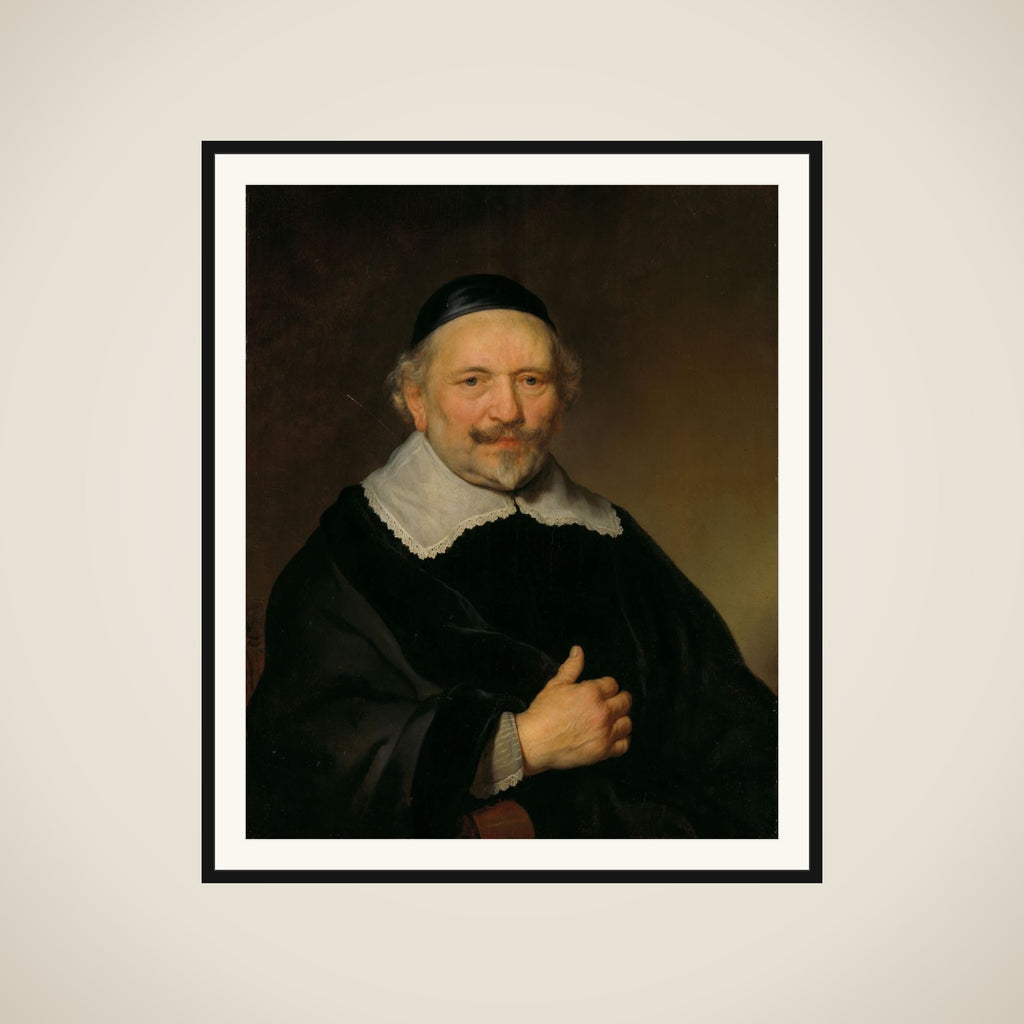 Portrait of a Man, thought to be Johannes Uyttenbogaert (1608-80), Receiver-General of the Amsterdam District framed