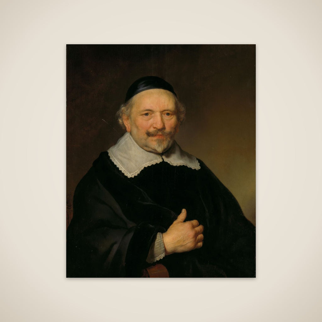 Portrait of a Man, thought to be Johannes Uyttenbogaert (1608-80), Receiver-General of the Amsterdam District unframed print