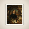 Portrait of Gerard Pietersz Hulft (1621-1656), First Councilor and Director-General of the Dutch East India Company framed