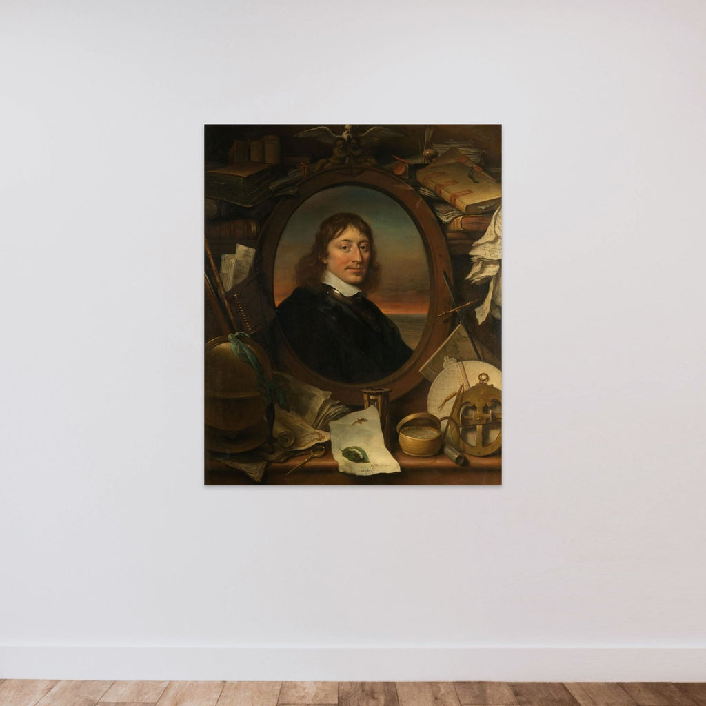 Portrait of Gerard Pietersz Hulft (1621-1656), First Councilor and Director-General of the Dutch East India Company unframed — shown to scale