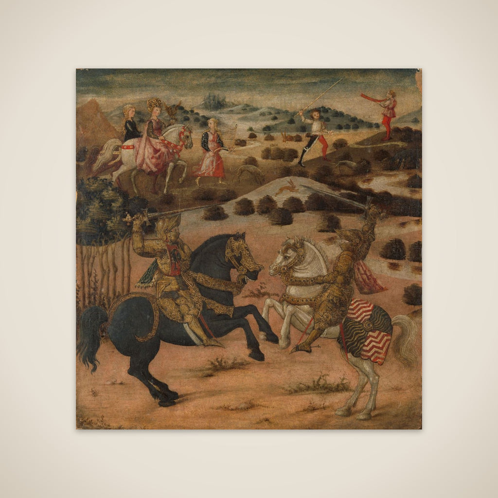 Legend of a Knight (end panel of a cassone) unframed print