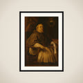Portrait of François de Gand-Vilain (1647-1666), Bishop of Doornik framed