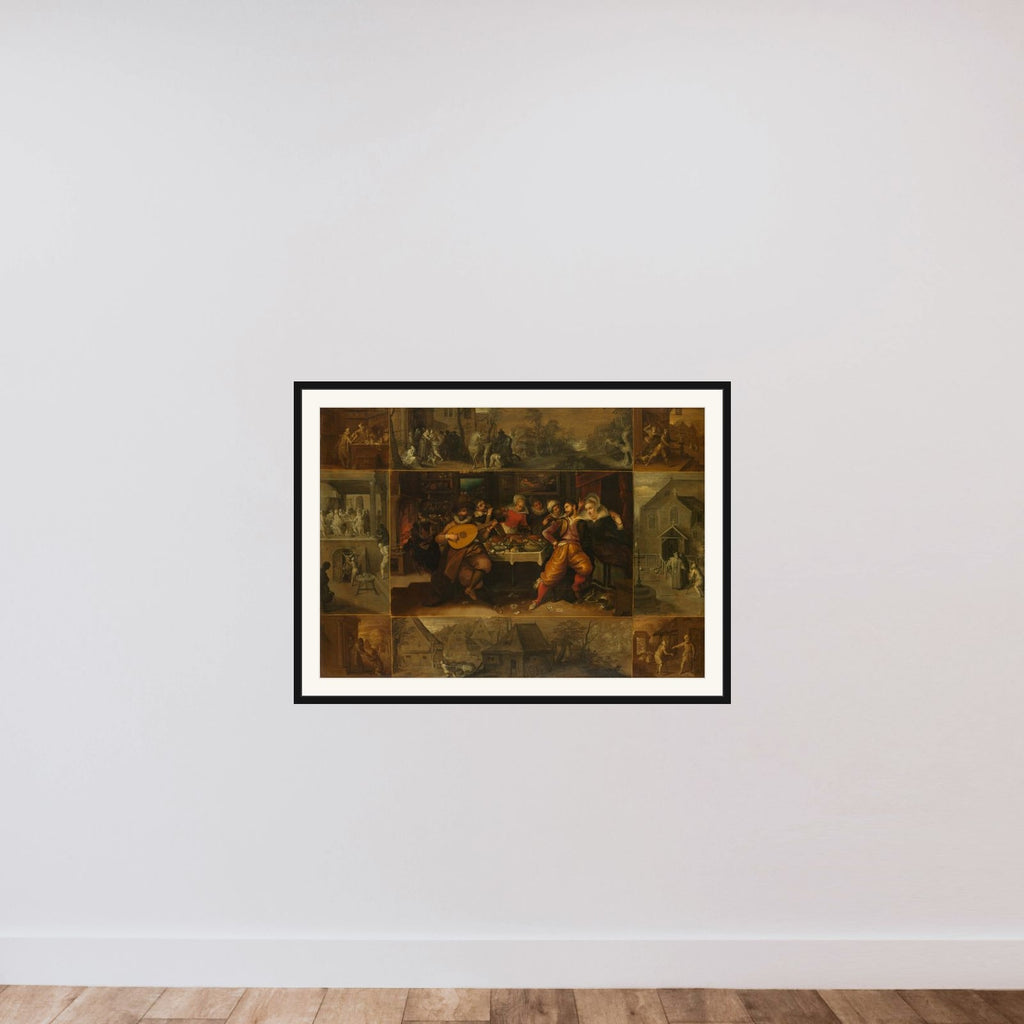 The Parable of the Prodigal Son framed — shown to scale