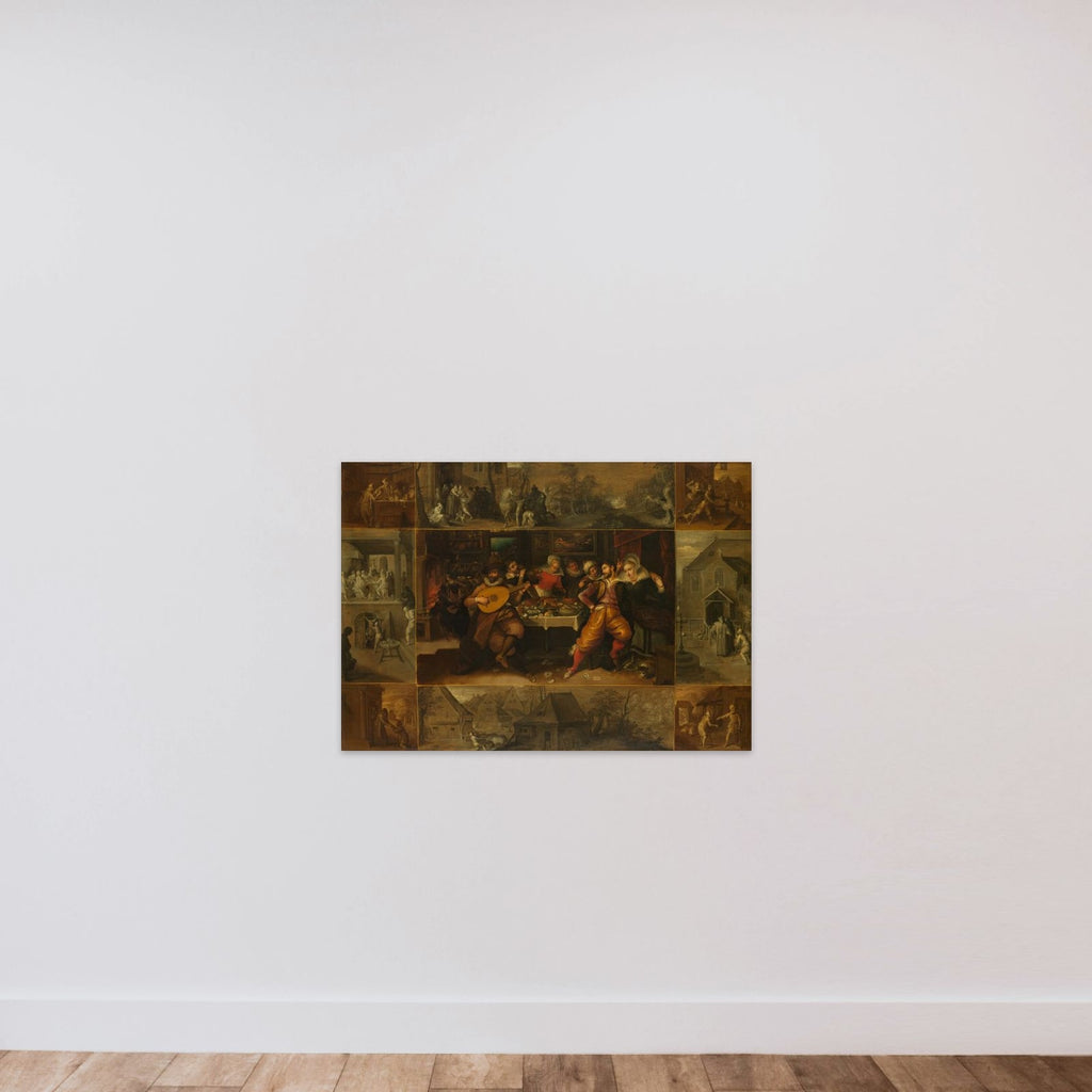 The Parable of the Prodigal Son unframed — shown to scale