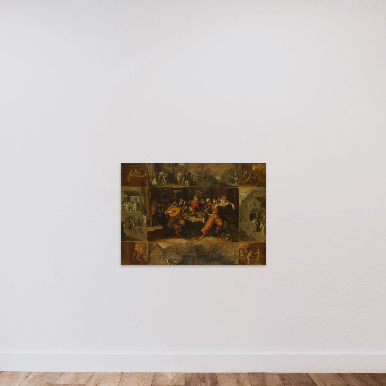 The Parable of the Prodigal Son unframed — shown to scale