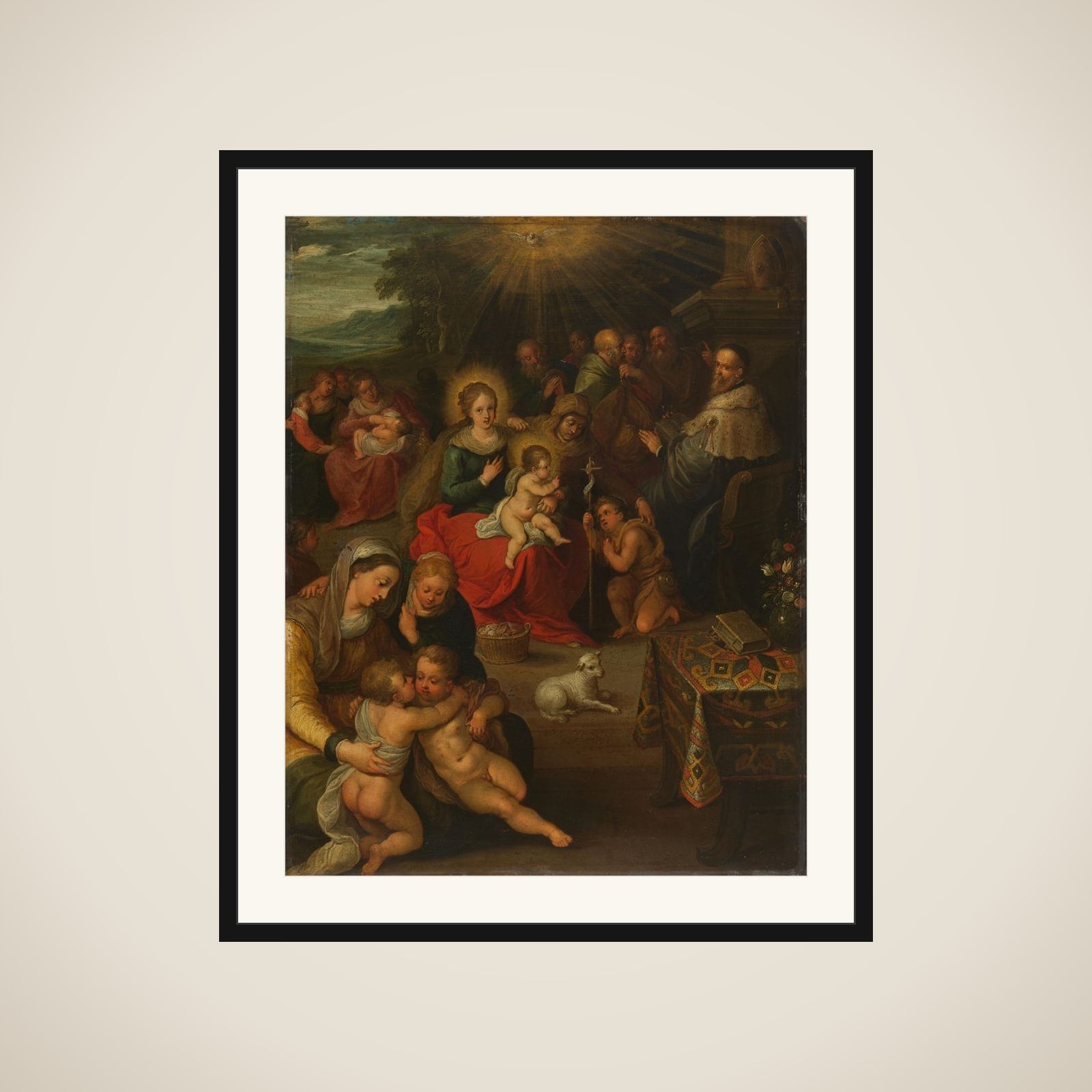 The Holy Kinship framed