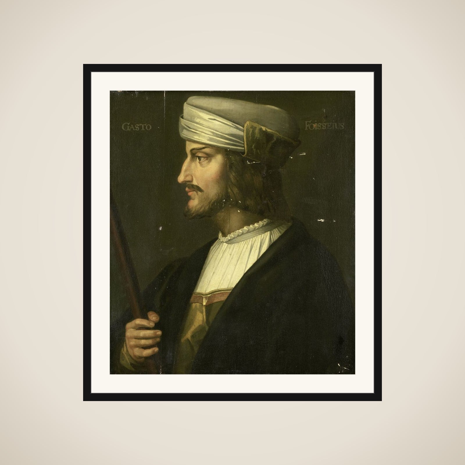 Portrait of Gaston de Foix, French Military Commander framed