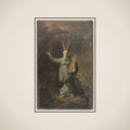 Moses with the Tables of the Law framed