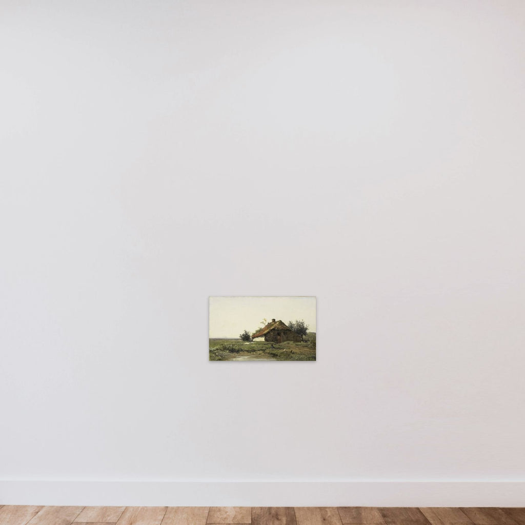 Farm in the Open Fields unframed — shown to scale
