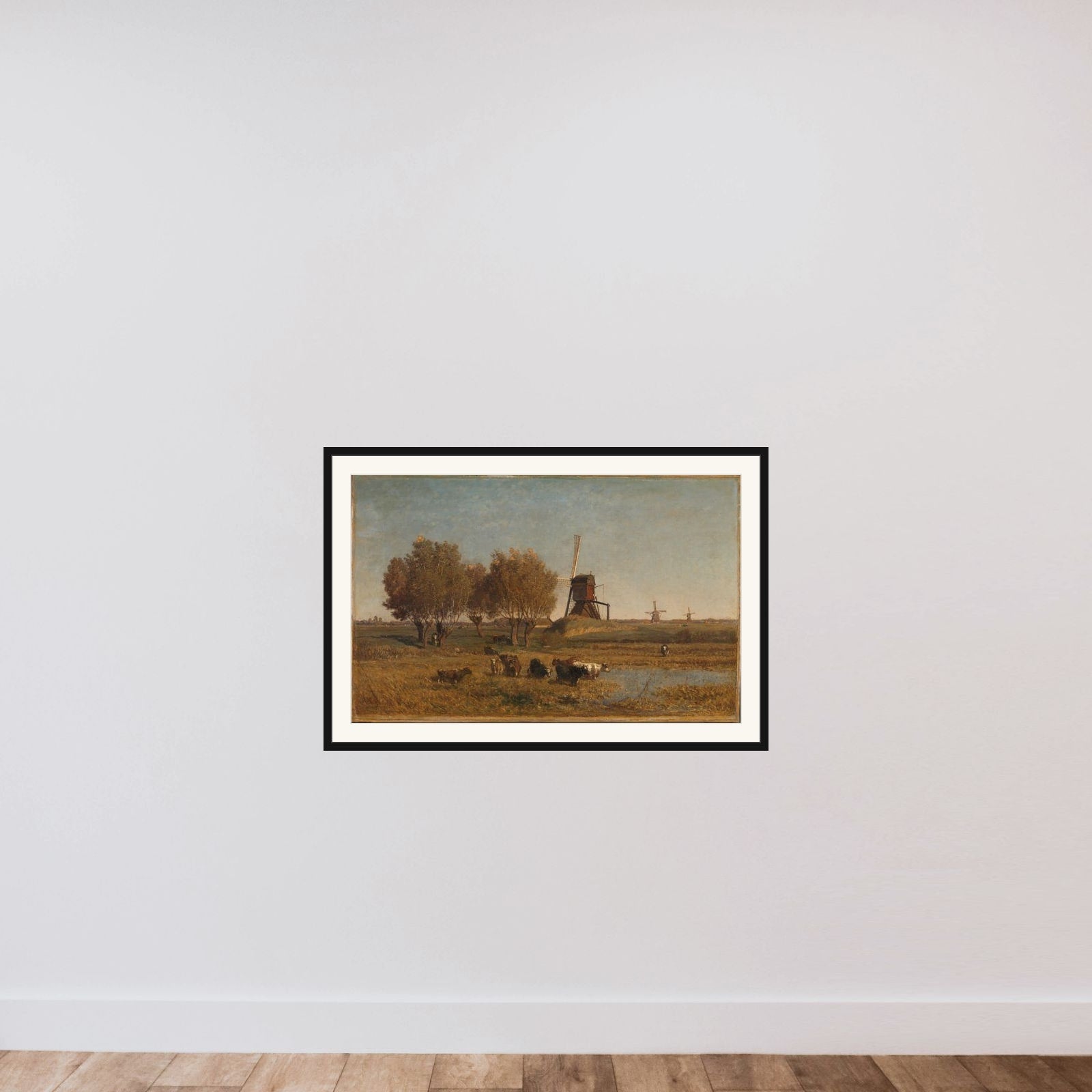 De Winkel near Abcoude framed — shown to scale