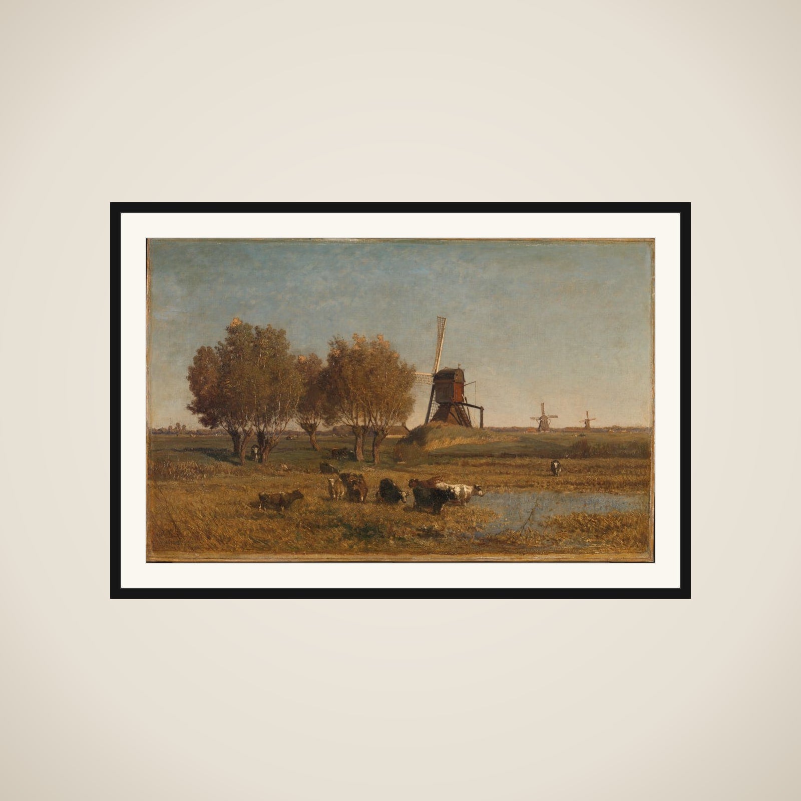 De Winkel near Abcoude framed