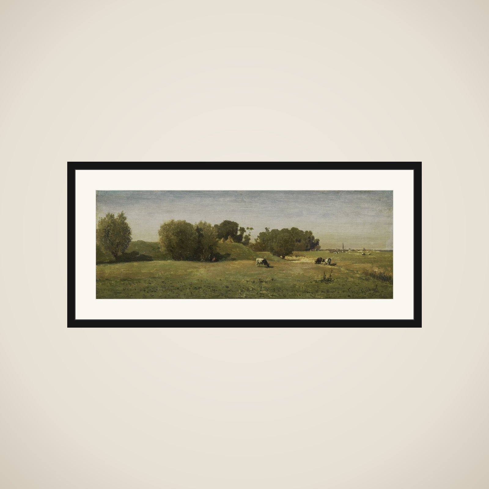 Landscape near Abcoude framed
