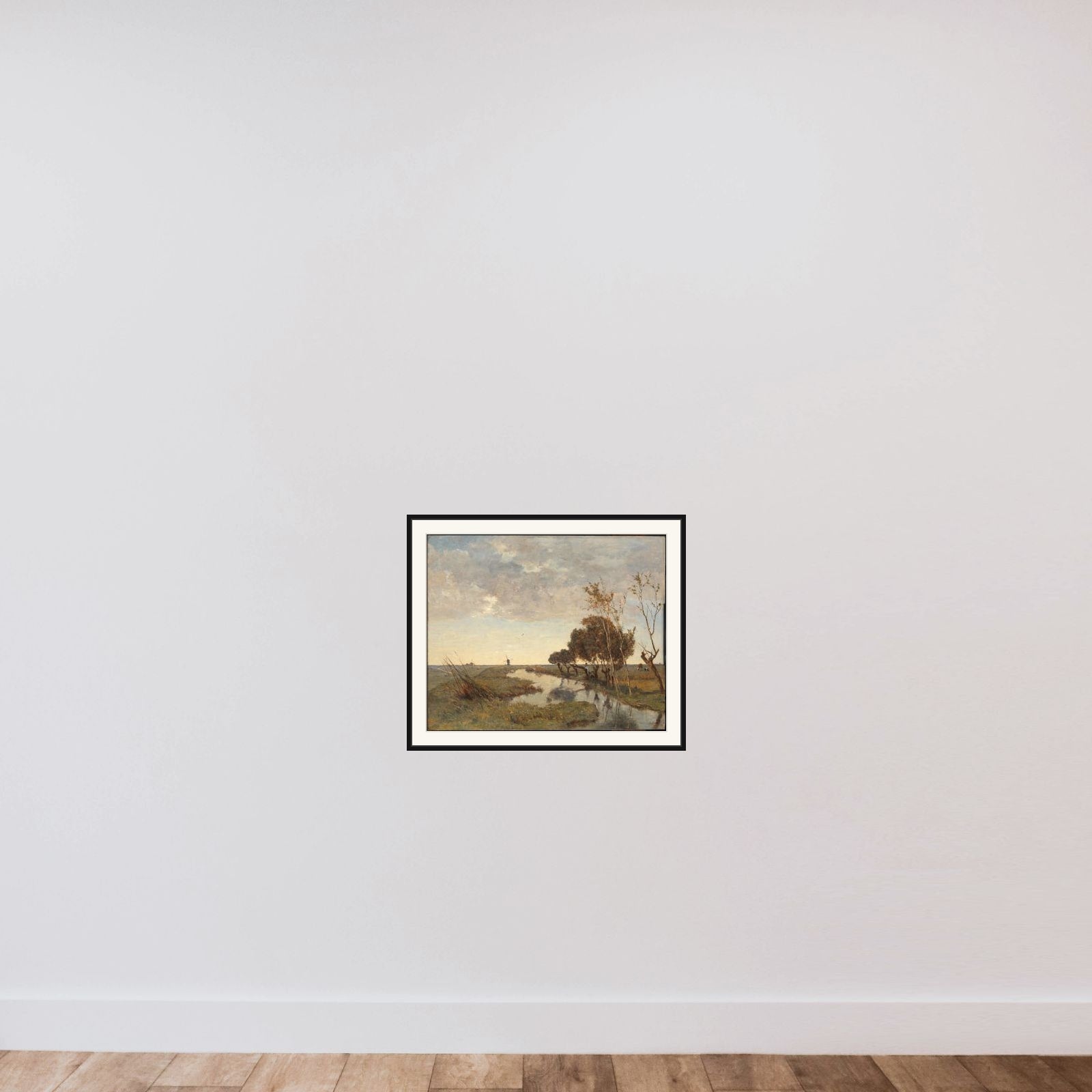 A Watercourse near Abcoude framed — shown to scale