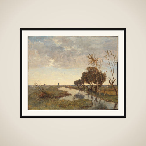 A Watercourse near Abcoude framed