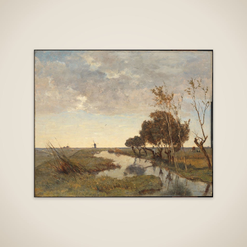 A Watercourse near Abcoude unframed print