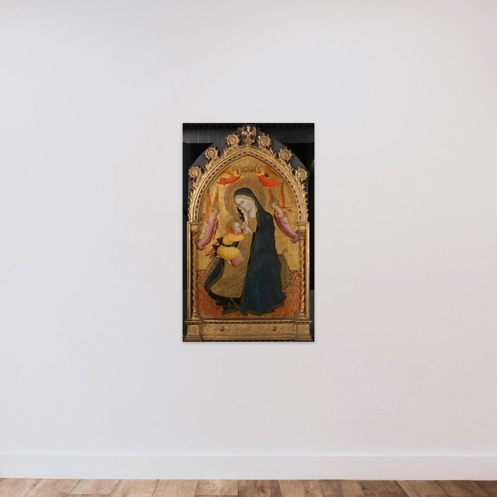 Madonna of Humility (Madonna dell'Umiltà) unframed — shown to scale