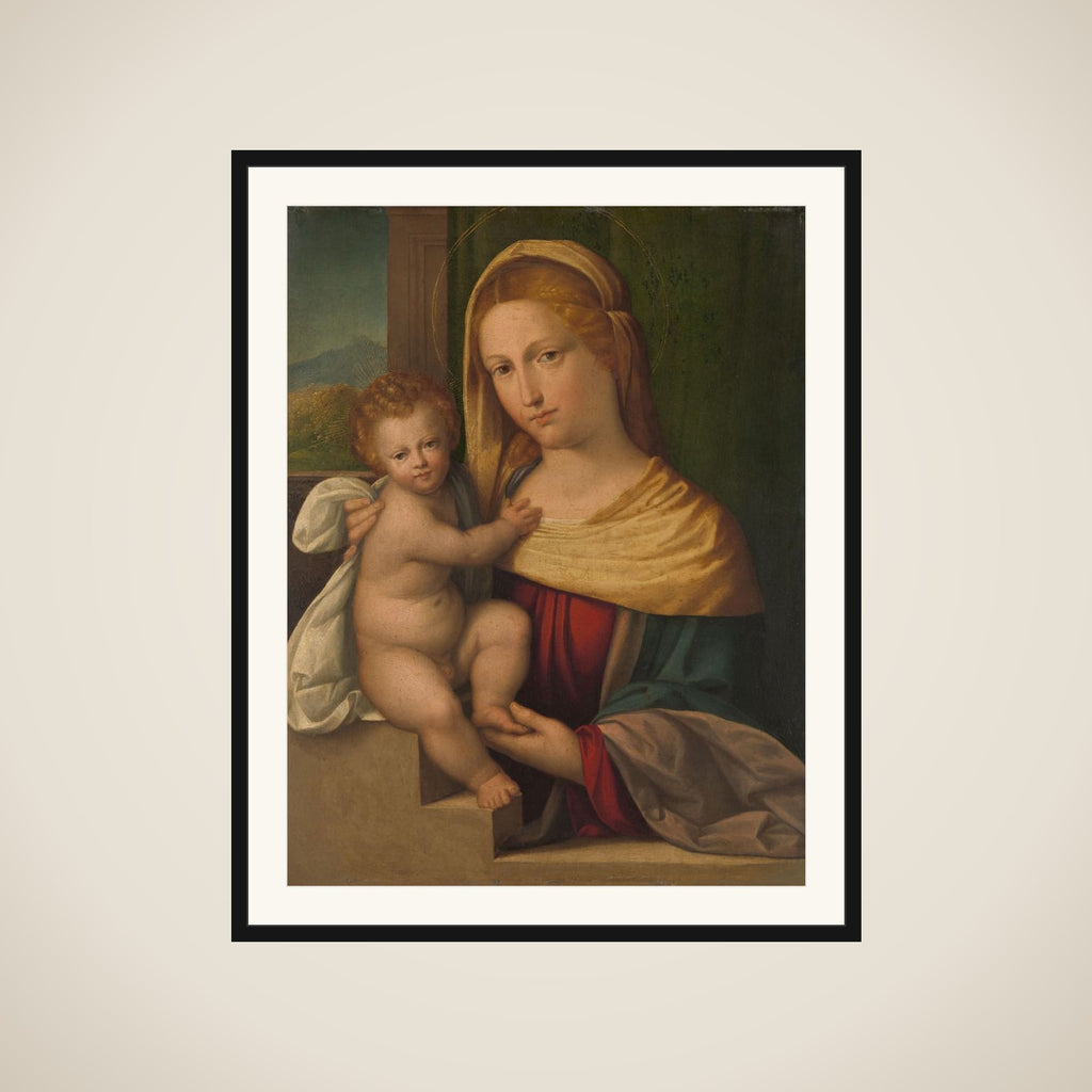 Madonna and Child framed
