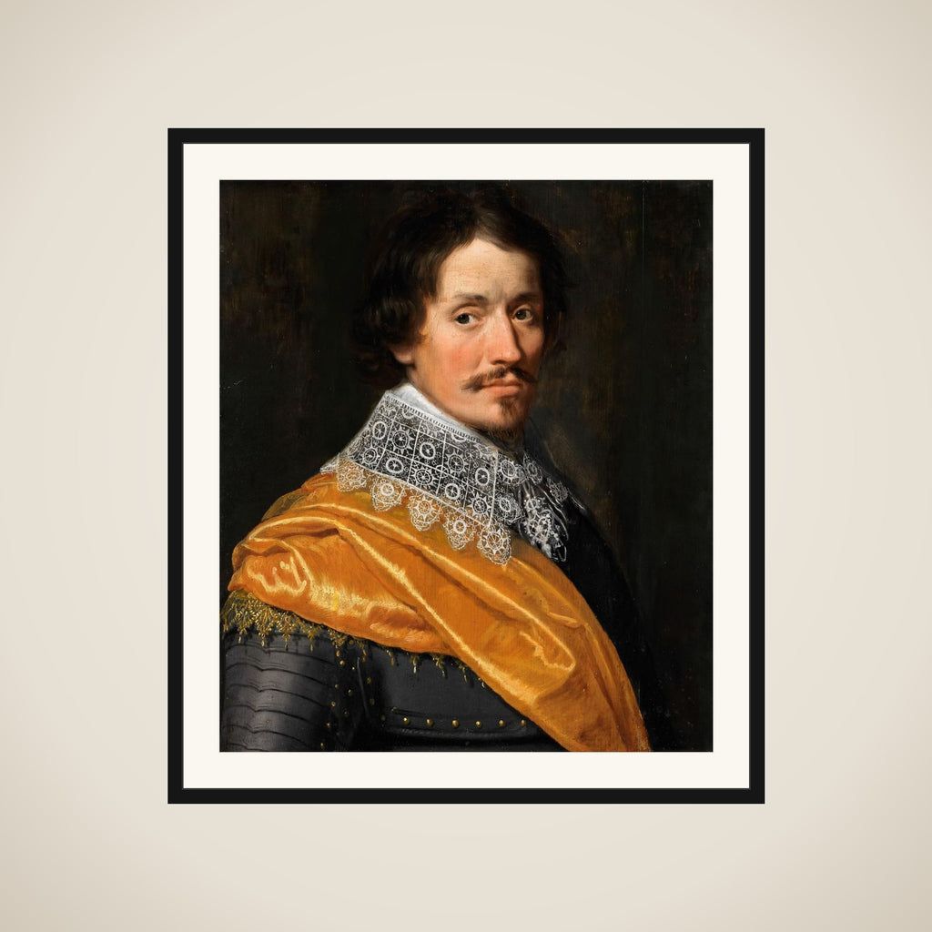 Portrait of an Officer framed
