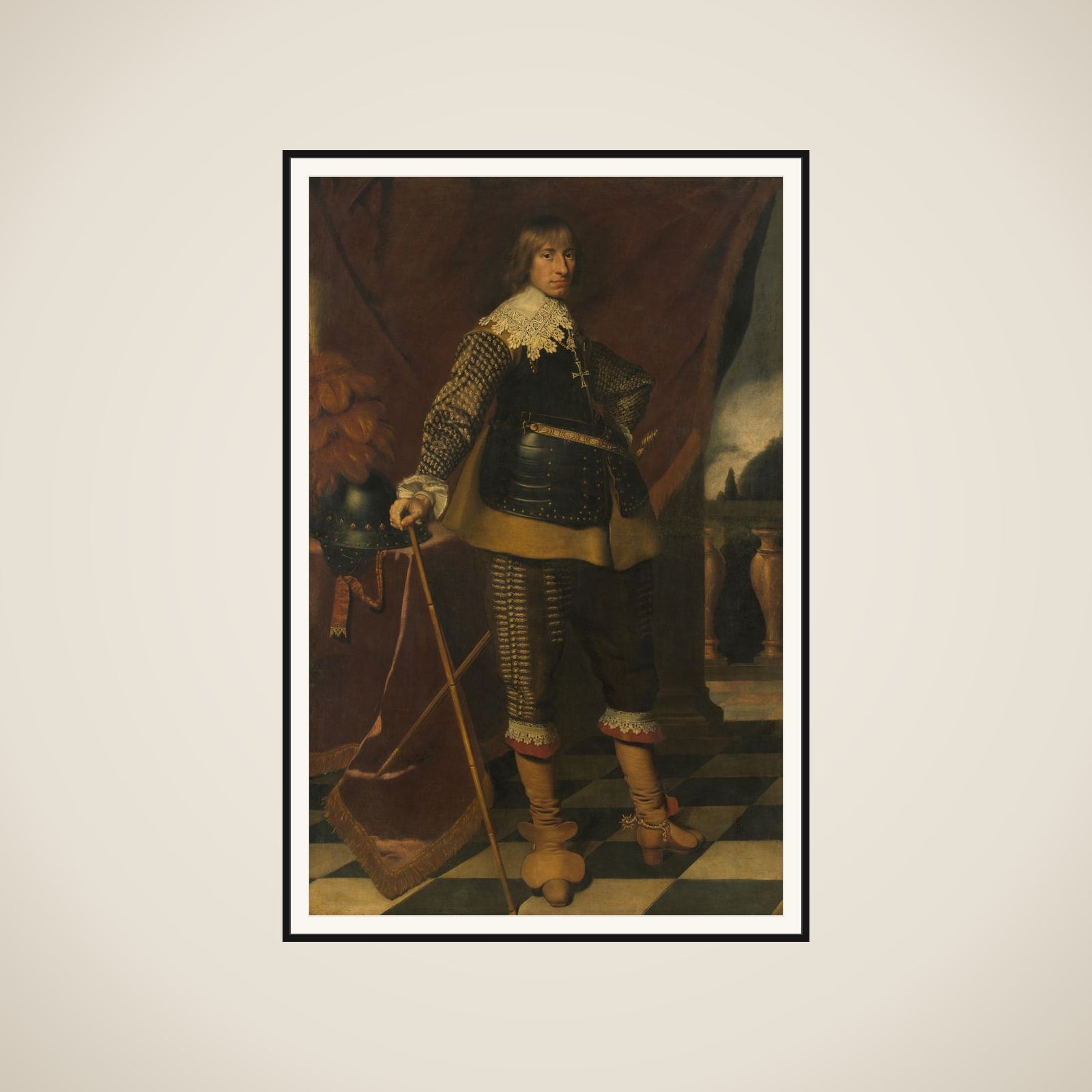 Portrait of Henry Casimir I (1612-40), Count of Nassau-Dietz framed