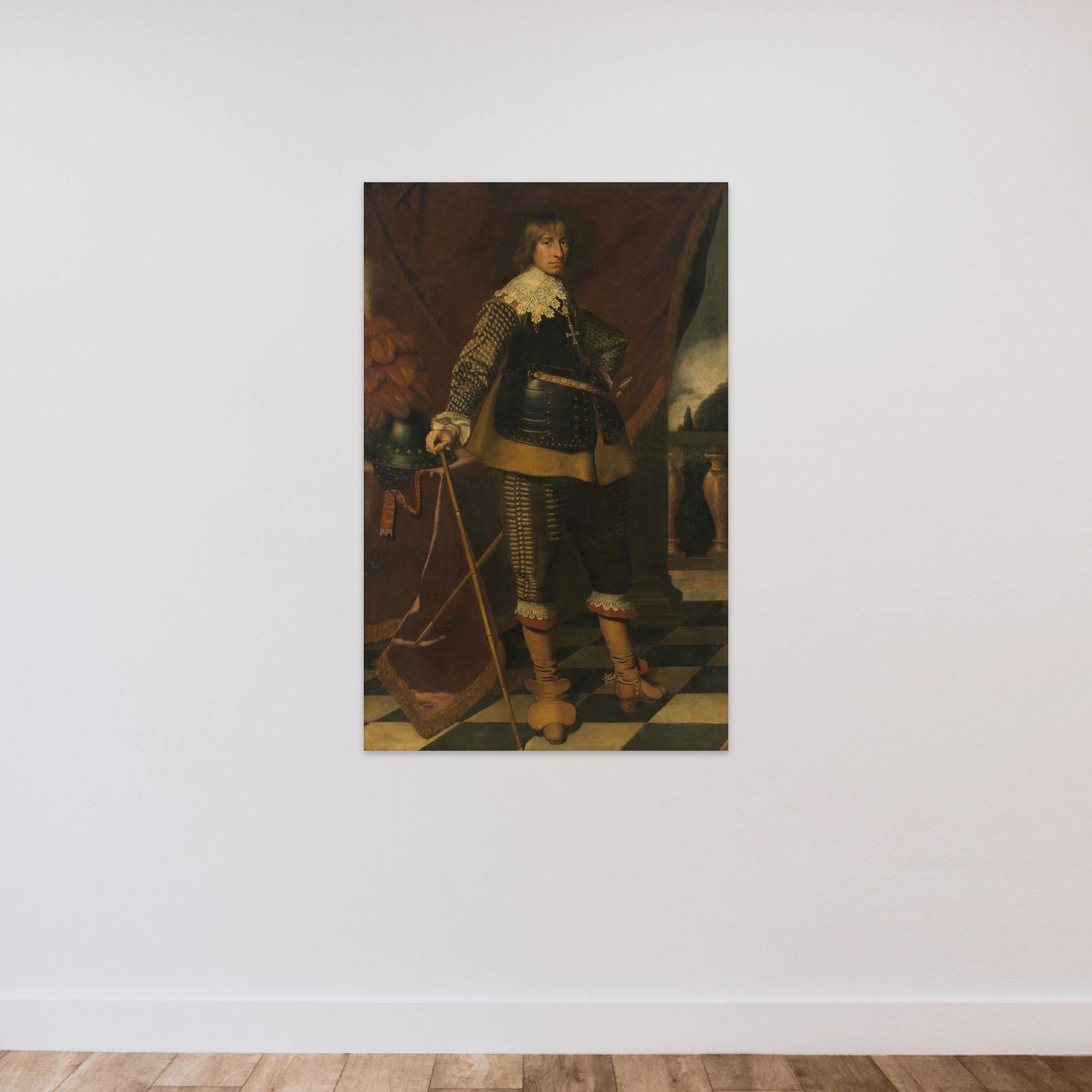 Portrait of Henry Casimir I (1612-40), Count of Nassau-Dietz unframed — shown to scale