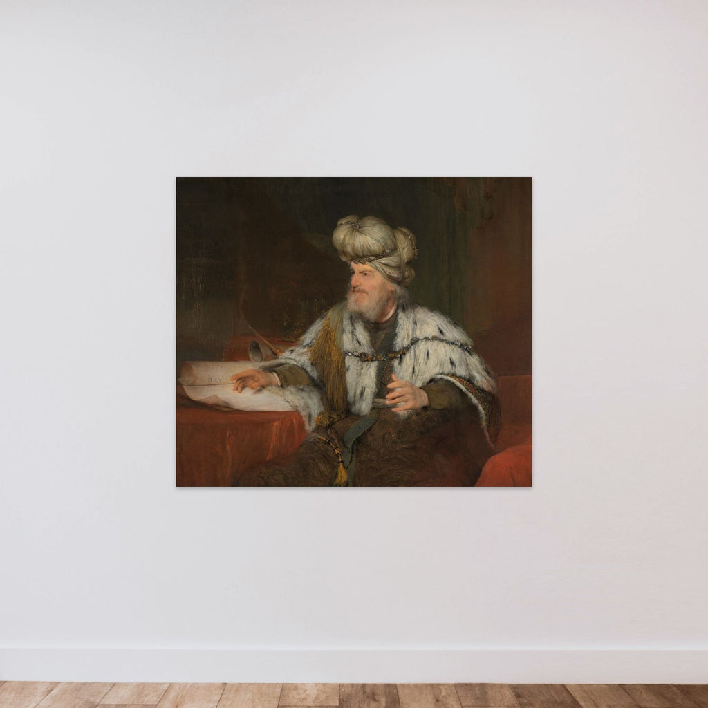 King David unframed — shown to scale