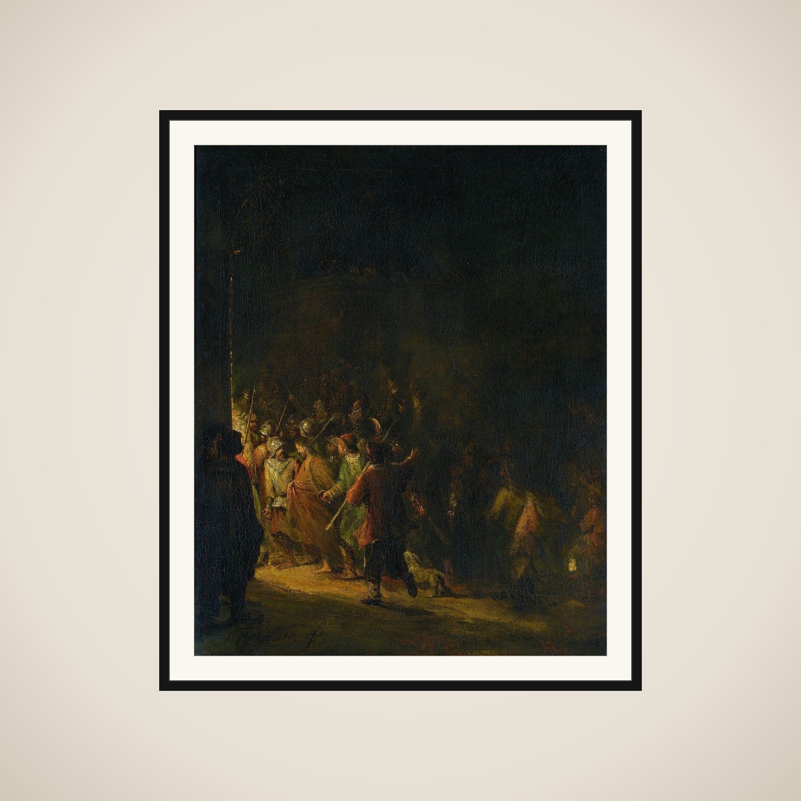 The Arrest of Christ framed