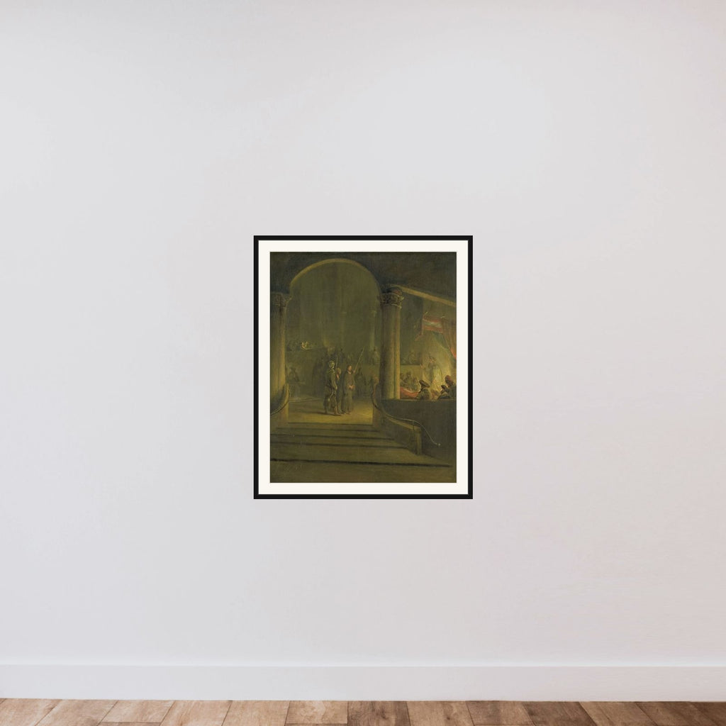 Christ before Caiphas framed — shown to scale