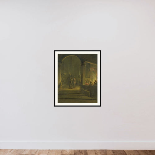 Christ before Caiphas framed — shown to scale