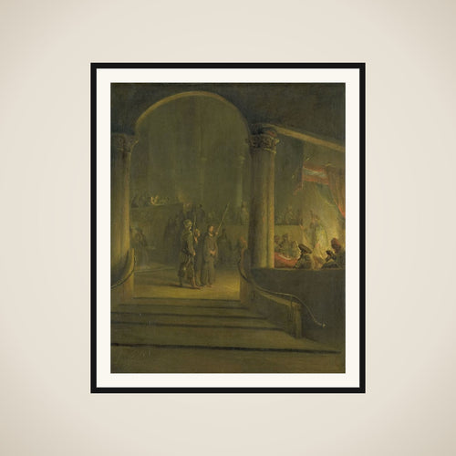 Christ before Caiphas framed