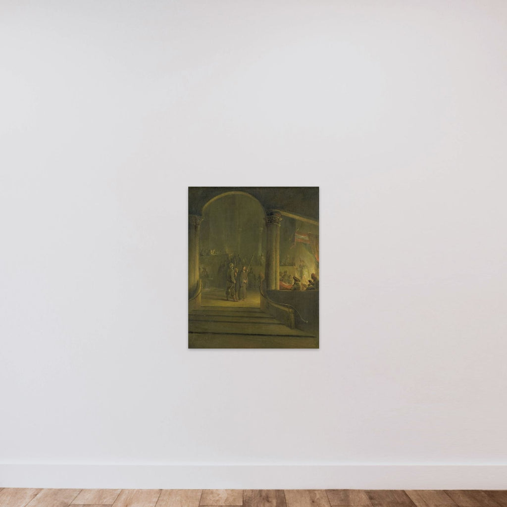 Christ before Caiphas unframed — shown to scale