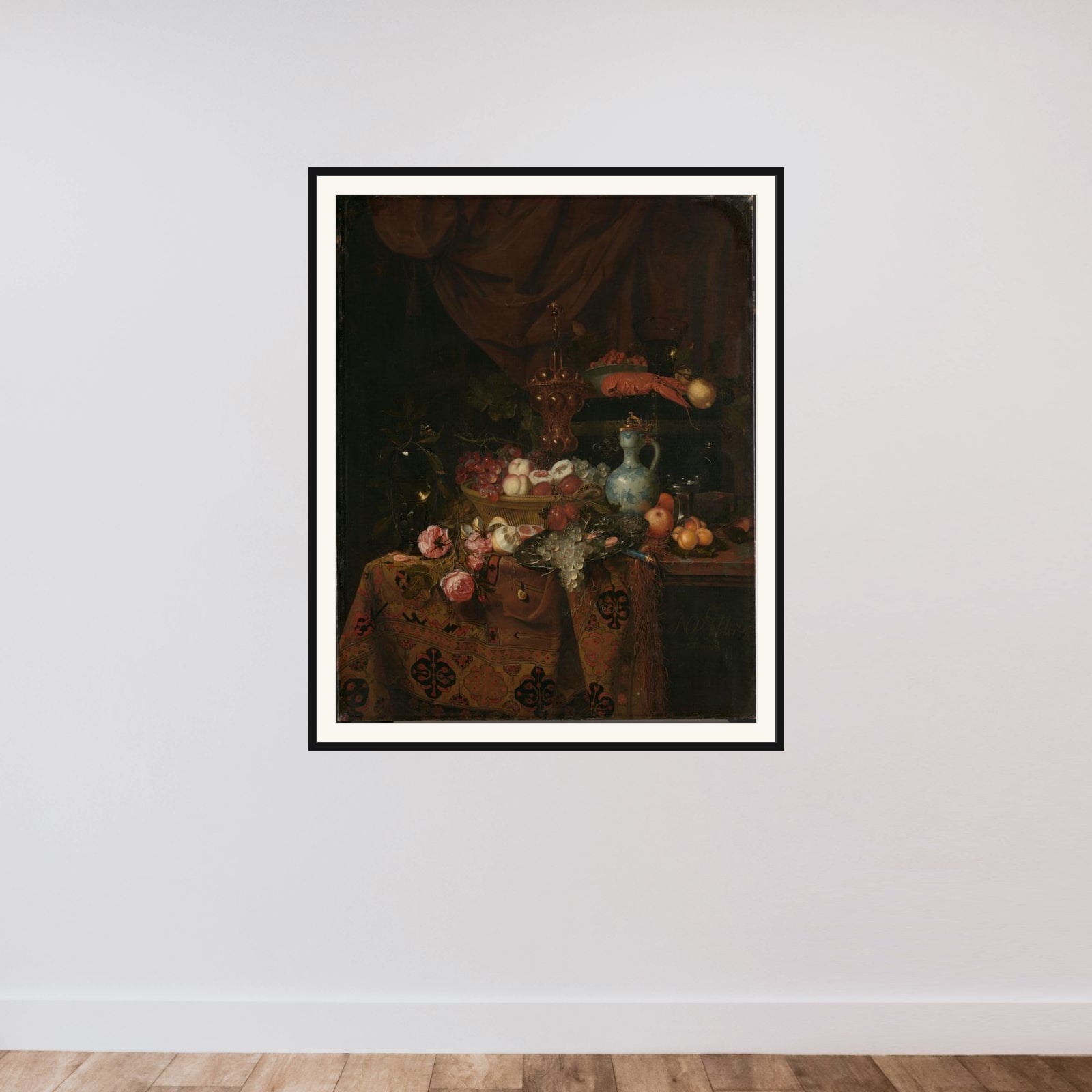 Still Life framed — shown to scale