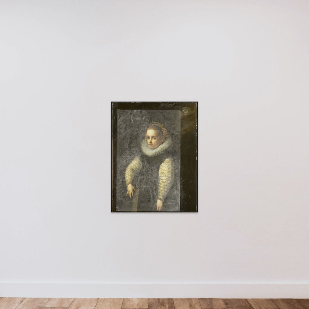 Catharina Fourmenois (1598-1665) unframed — shown to scale