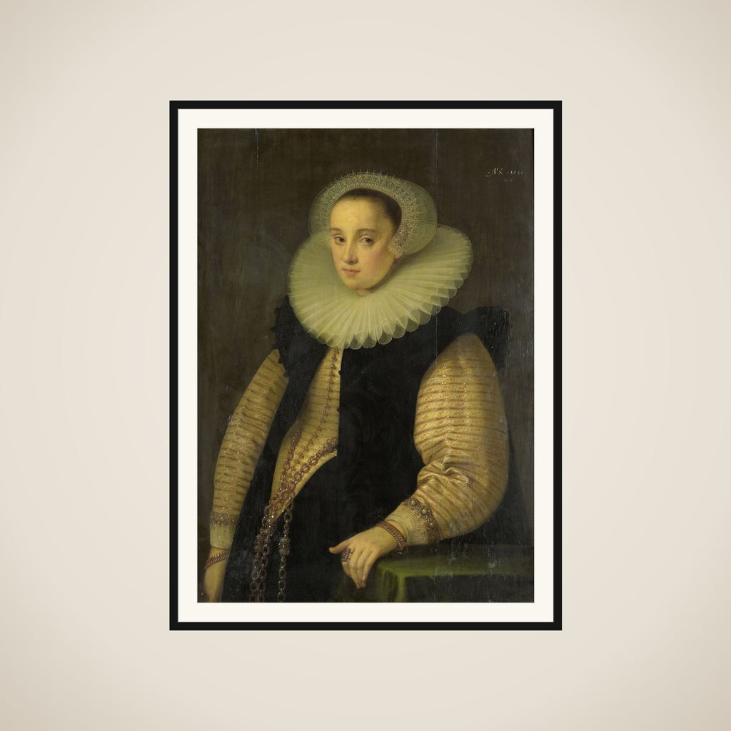 Hortensia del Prado (d 1627), Wife of Jean Fourmenois framed