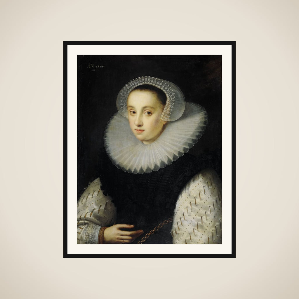 Hortensia del Prado (d 1627) framed