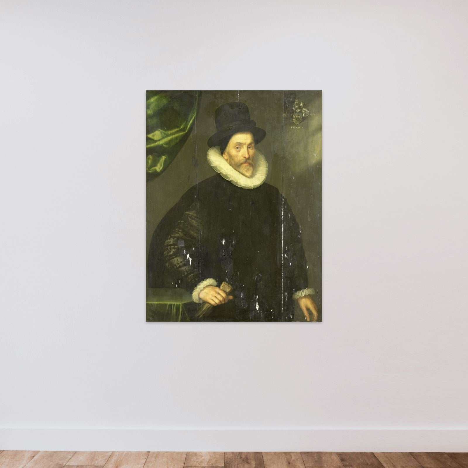 Gualtero del Prado (b 1535-before 1618) unframed — shown to scale