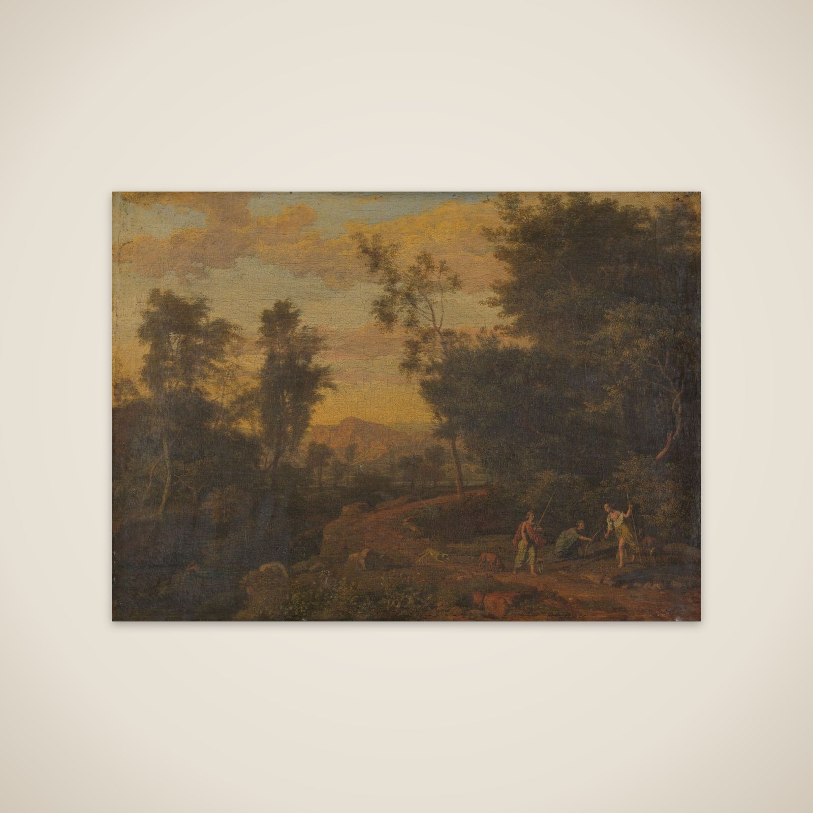 Diana and Her Nymphs Hunting unframed print