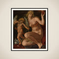 Venus and Amor framed