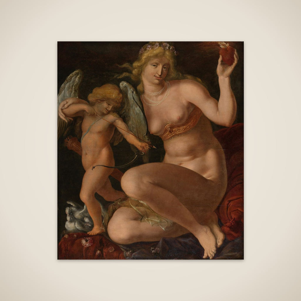 Venus and Amor unframed print