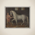 A Spanish Warhorse Captured by Lodewijk Gunther van Nassau from Archduke Albert of Austria in the Battle of Nieuwpoort and Presented to Prince Maurits framed