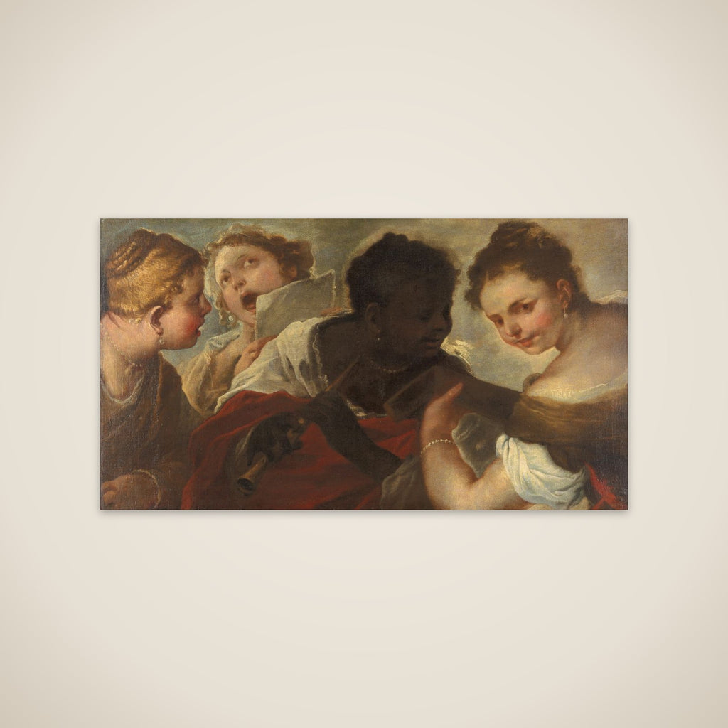 Four Women making Music unframed print