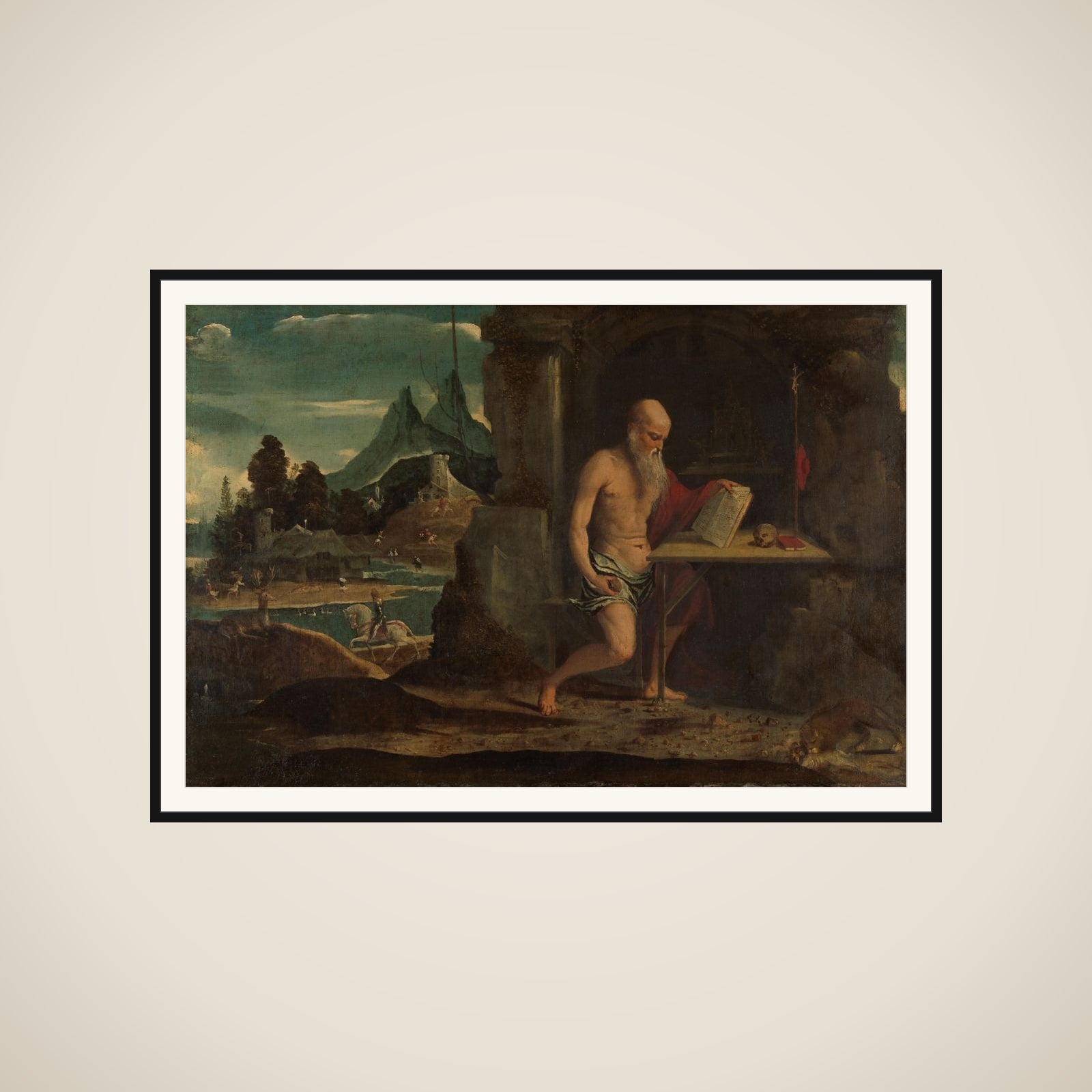 St Jerome framed