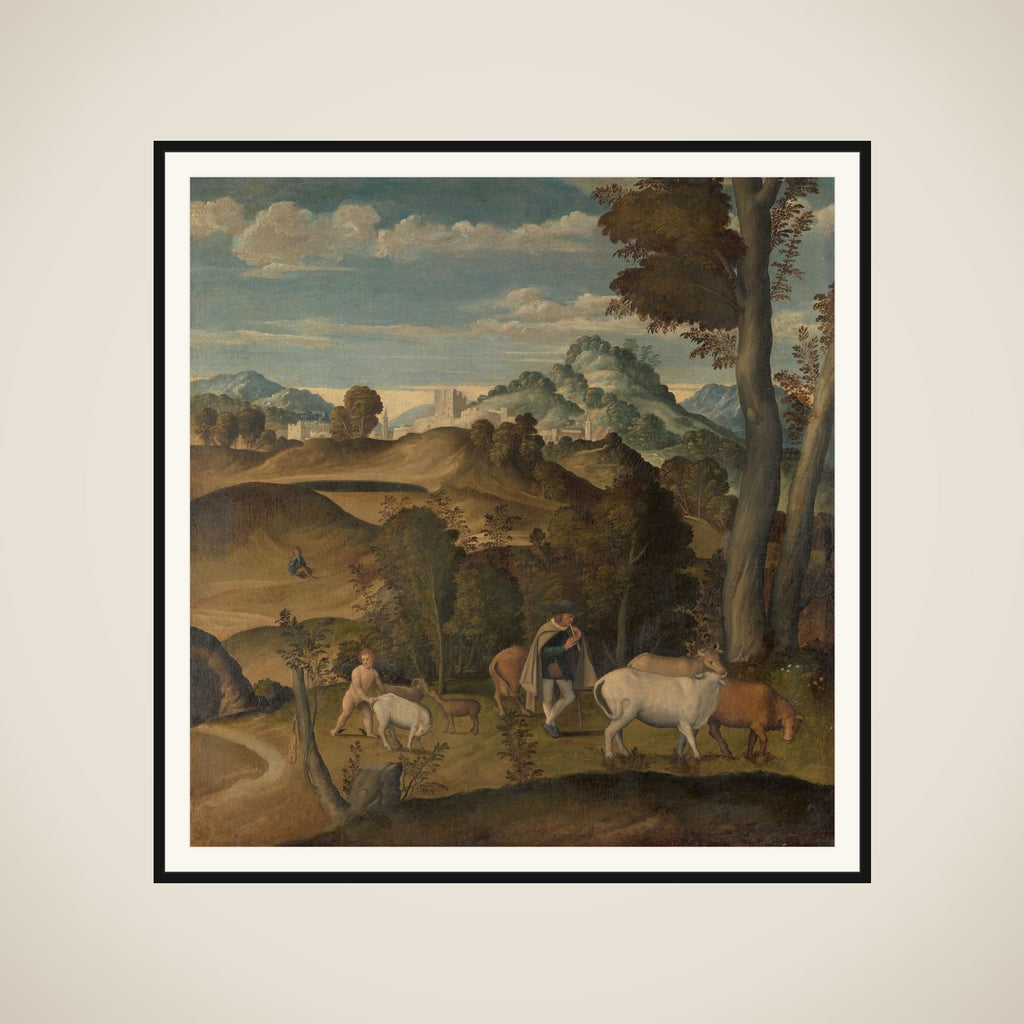 The Young Mercury Stealing Cattle from the Herd of Apollo framed