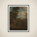 Arcadian Landscape with Diana Bathing framed