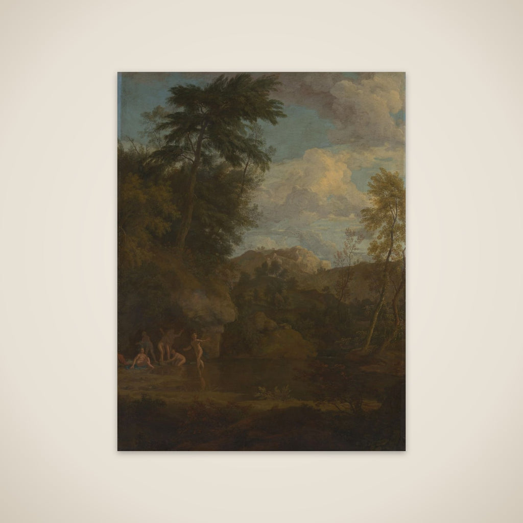 Arcadian Landscape with Diana Bathing unframed print